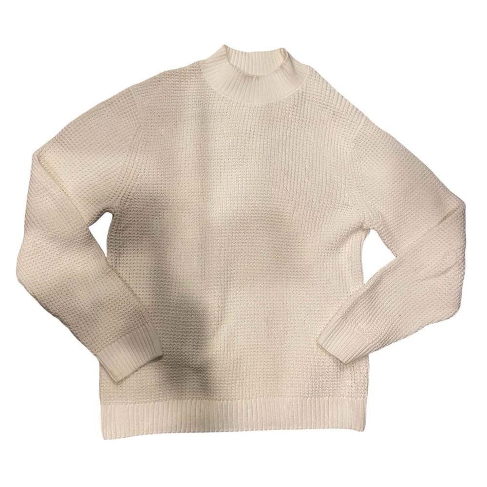 Abercrombie & Fitch Cream Cowl Turtleneck Sweater
